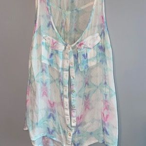 Aero tie dye tank